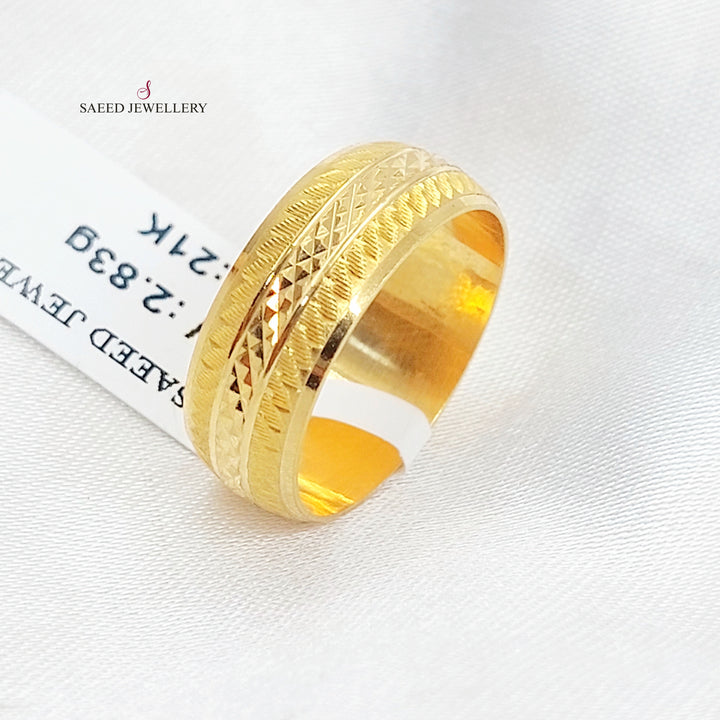 21K ذبلة سي ان سي ناعم-مجوهرات الشيخ سعيد-Saeed Jewelry 