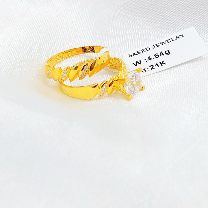 21K ذبلة تونز مرصع-مجوهرات الشيخ سعيد-Saeed Jewelry 