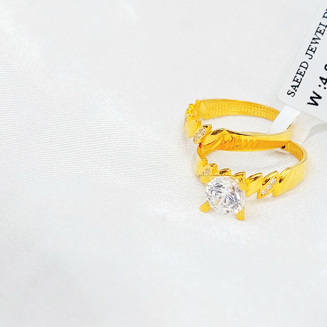 21K ذبلة تونز مرصع-مجوهرات الشيخ سعيد-Saeed Jewelry 