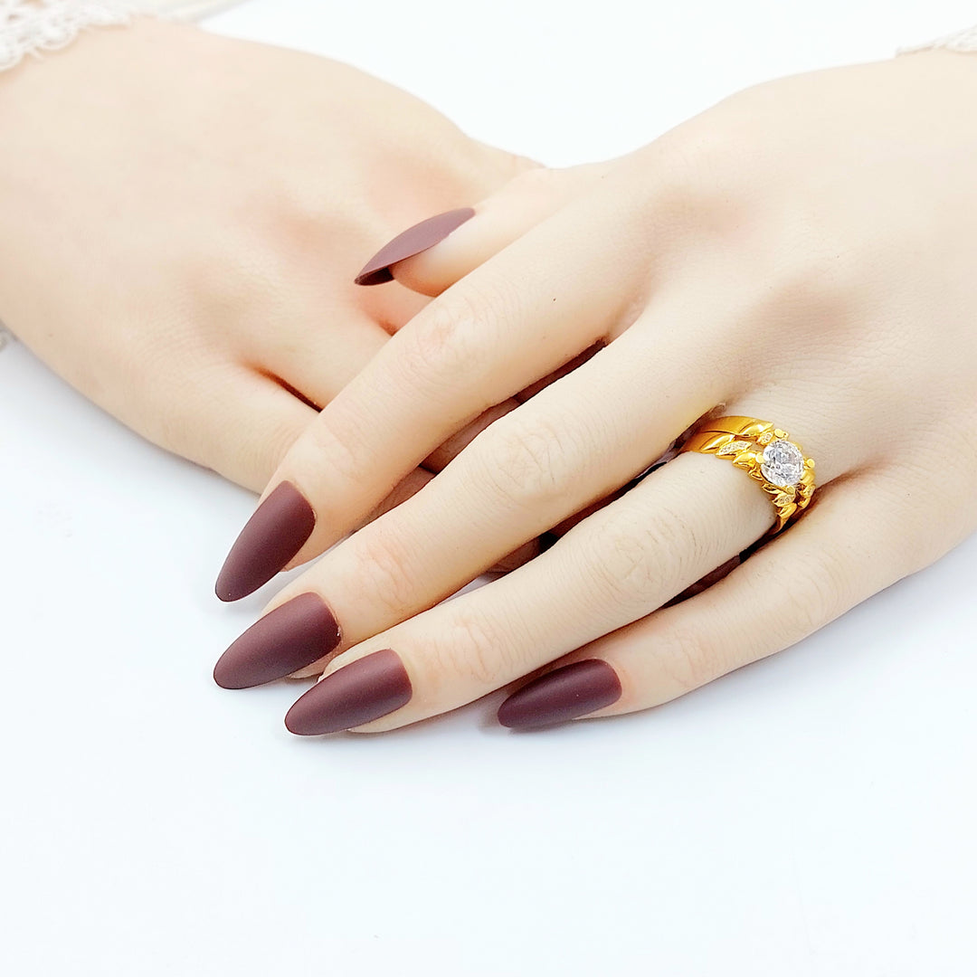 21K ذبلة تونز مرصع-مجوهرات الشيخ سعيد-Saeed Jewelry 
