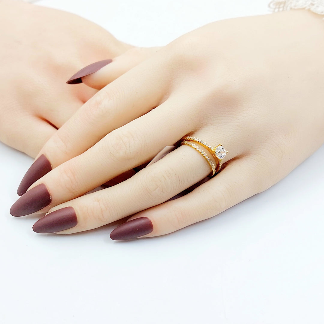 21K ذبلة تونز مرصع-مجوهرات الشيخ سعيد-Saeed Jewelry 
