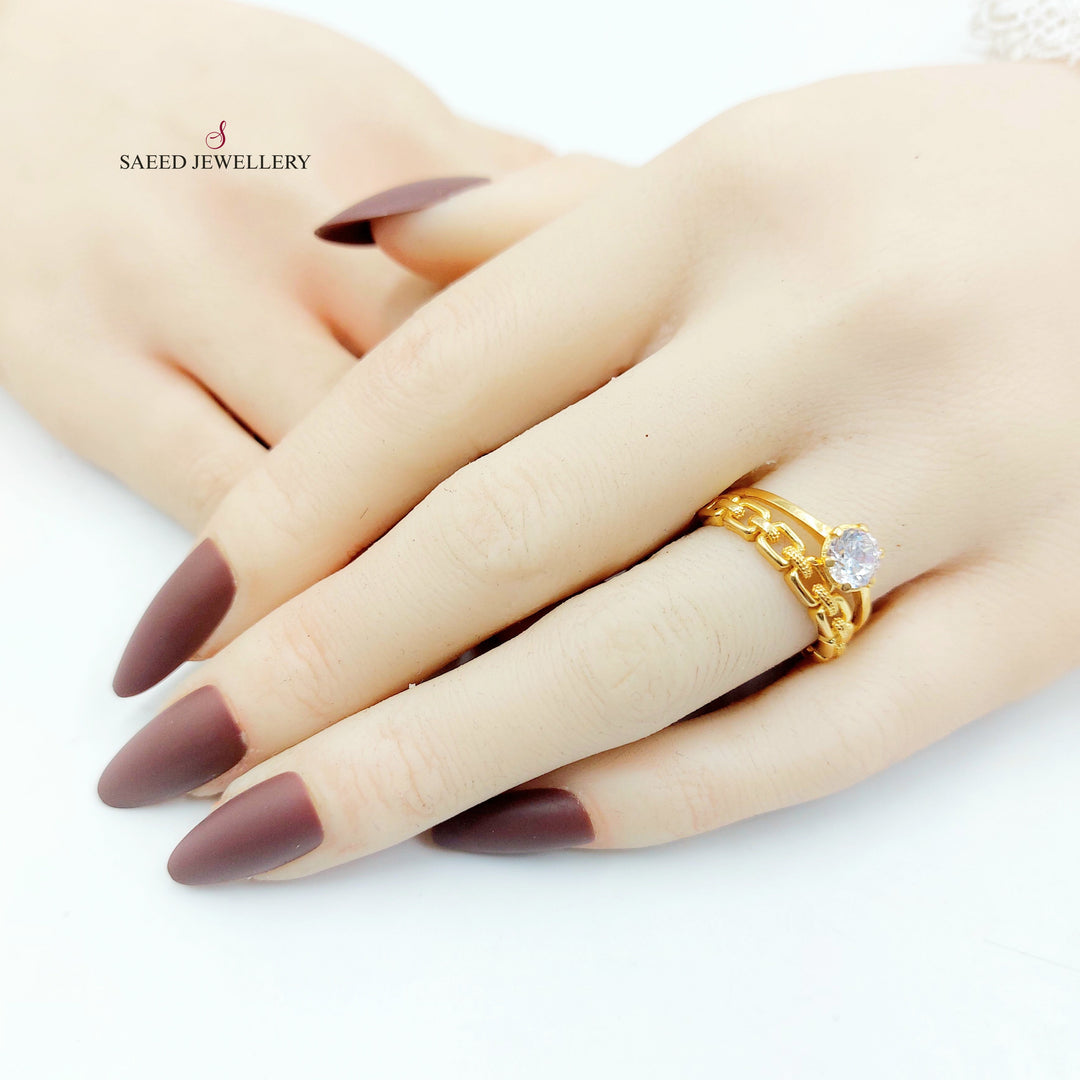 21K ذبلة تونز مرصع-مجوهرات الشيخ سعيد-Saeed Jewelry 