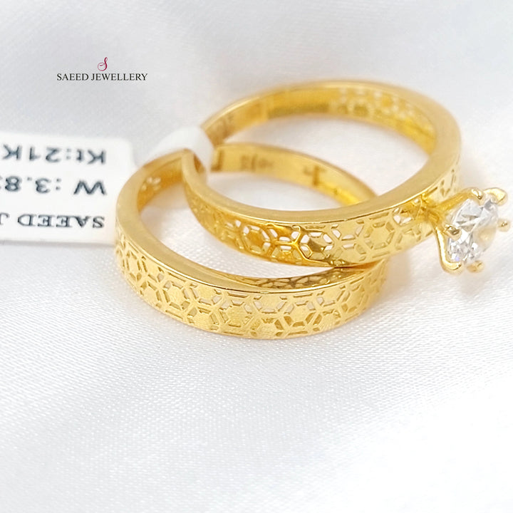 21K ذبلة تونز مرصع-مجوهرات الشيخ سعيد-Saeed Jewelry 