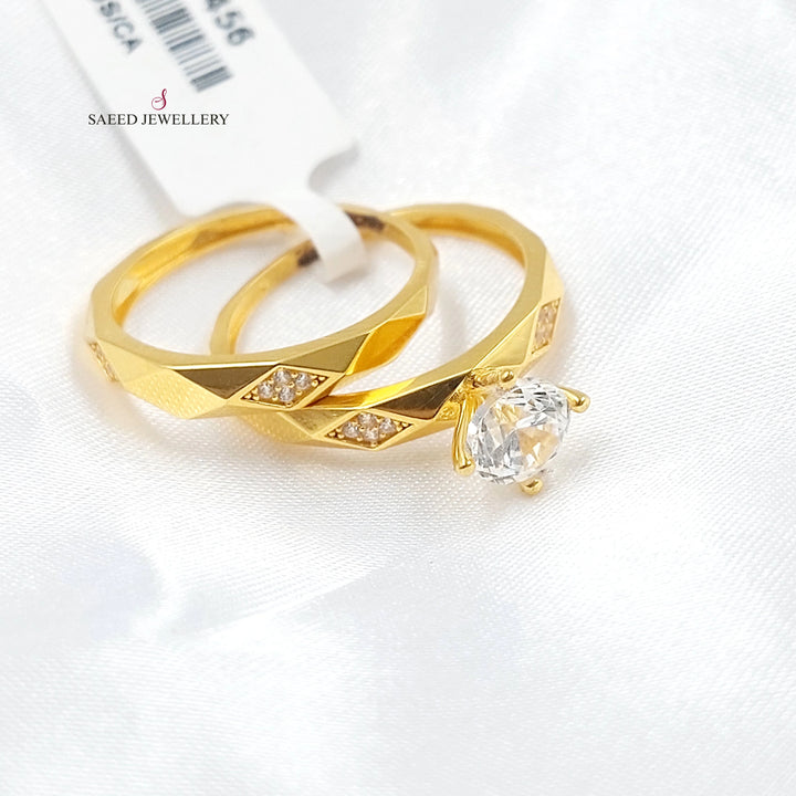 21K ذبلة تونز مرصع-مجوهرات الشيخ سعيد-Saeed Jewelry 