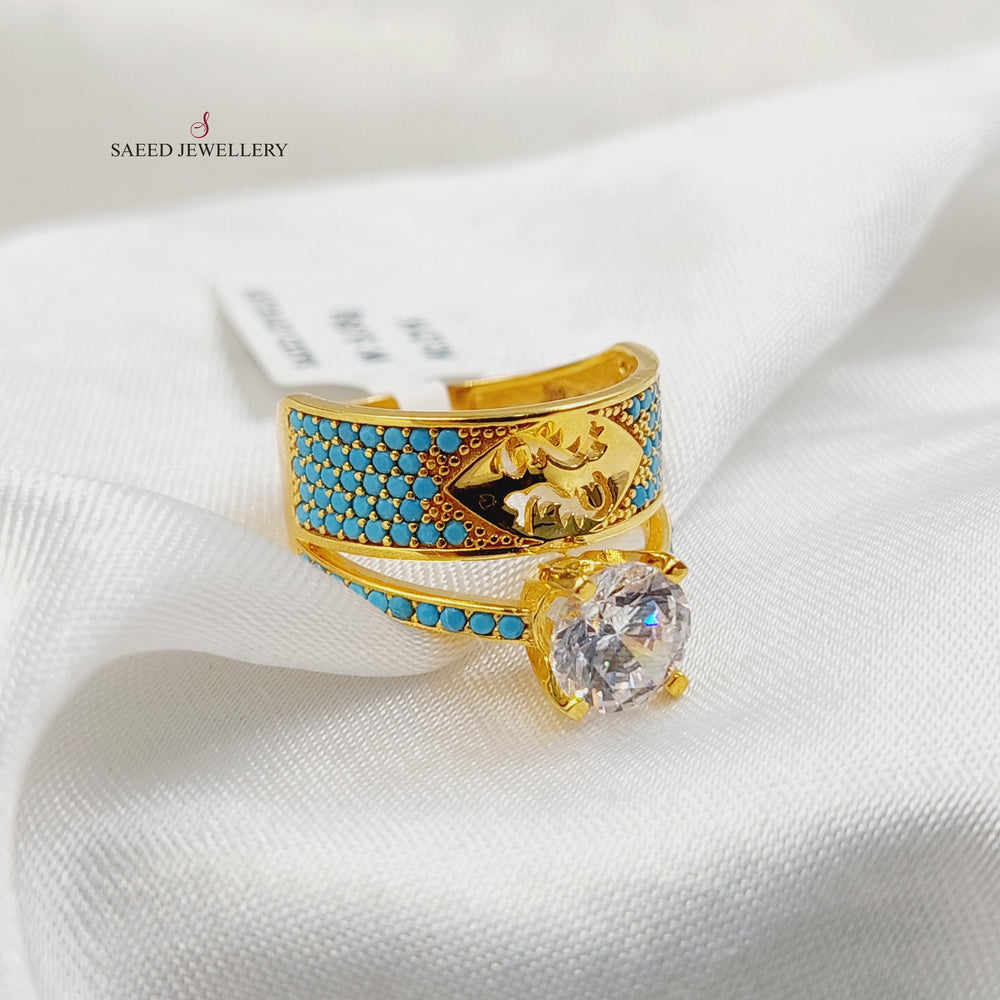 21K ذبلة تونز مرصع-مجوهرات الشيخ سعيد-Saeed Jewelry 