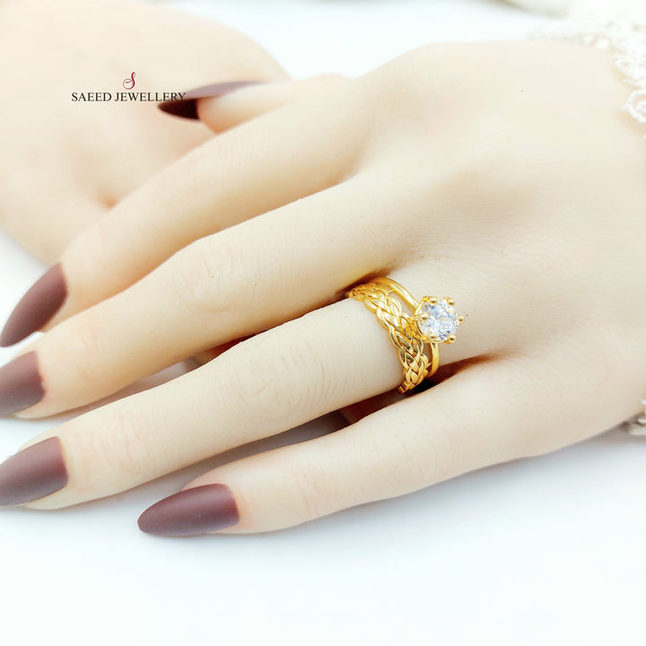 21K ذبلة تونز مرصع-مجوهرات الشيخ سعيد-Saeed Jewelry 