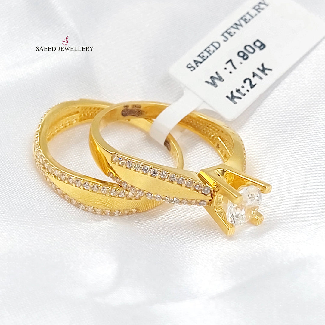 21K ذبلة تونز مرصع-مجوهرات الشيخ سعيد-Saeed Jewelry 