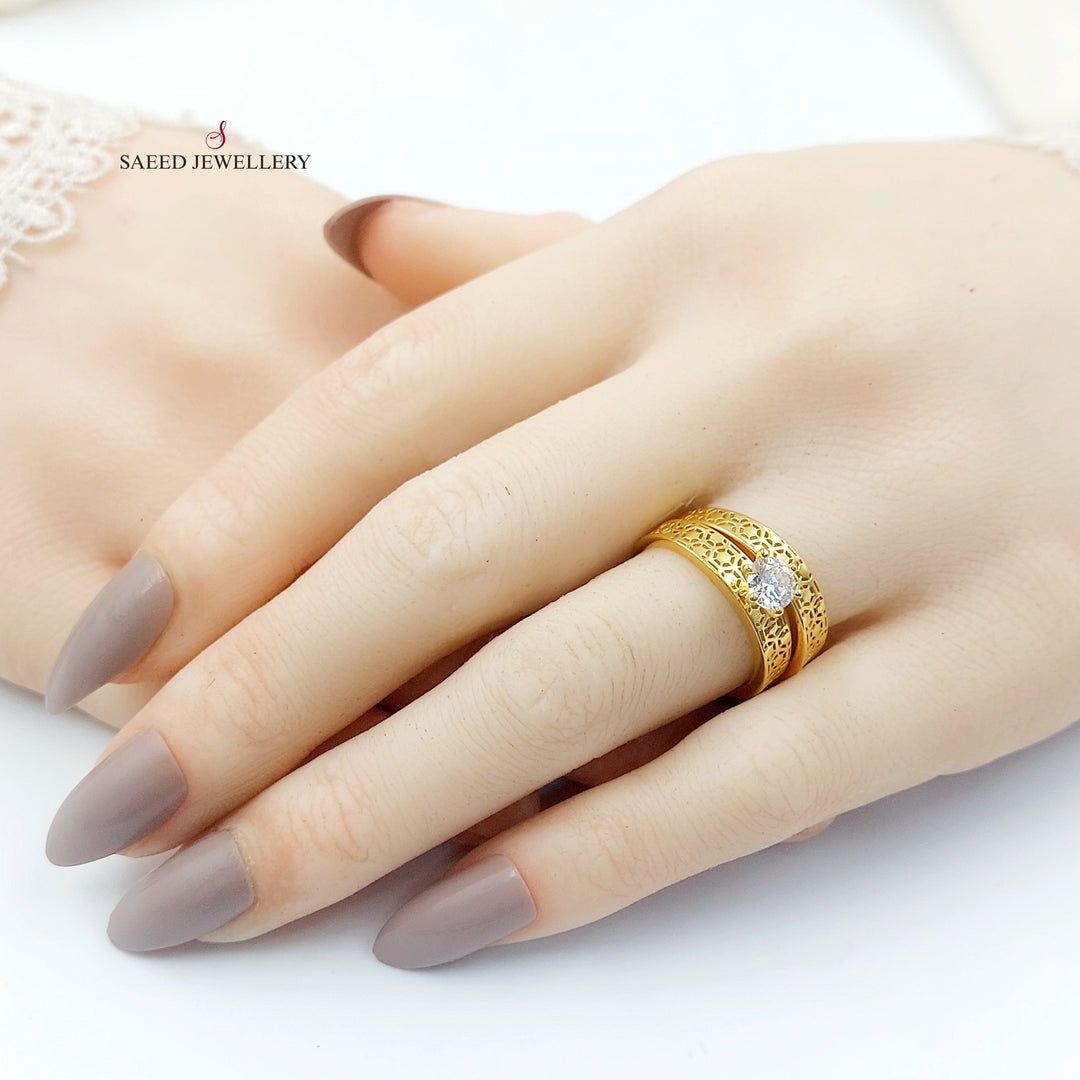 21K ذبلة تونز مرصع-مجوهرات الشيخ سعيد-Saeed Jewelry 