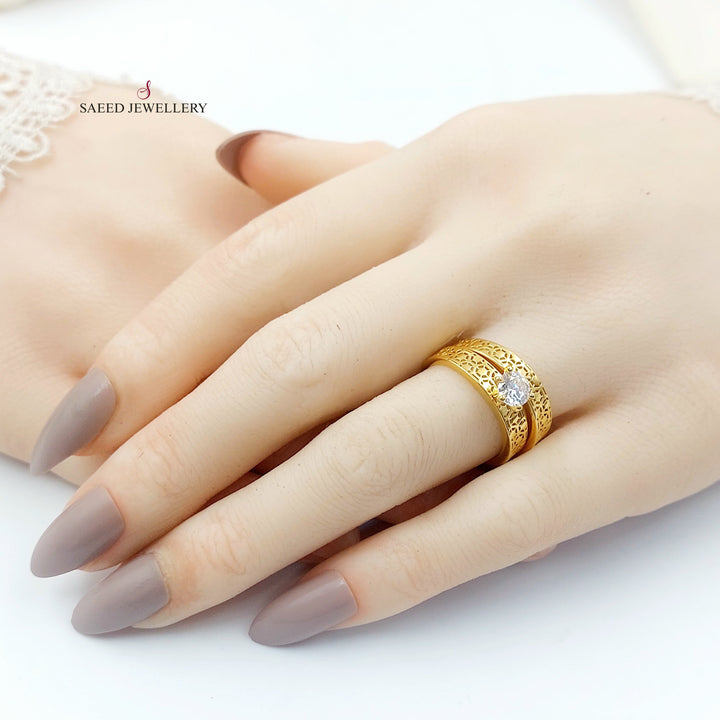 21K ذبلة تونز مرصع-مجوهرات الشيخ سعيد-Saeed Jewelry 