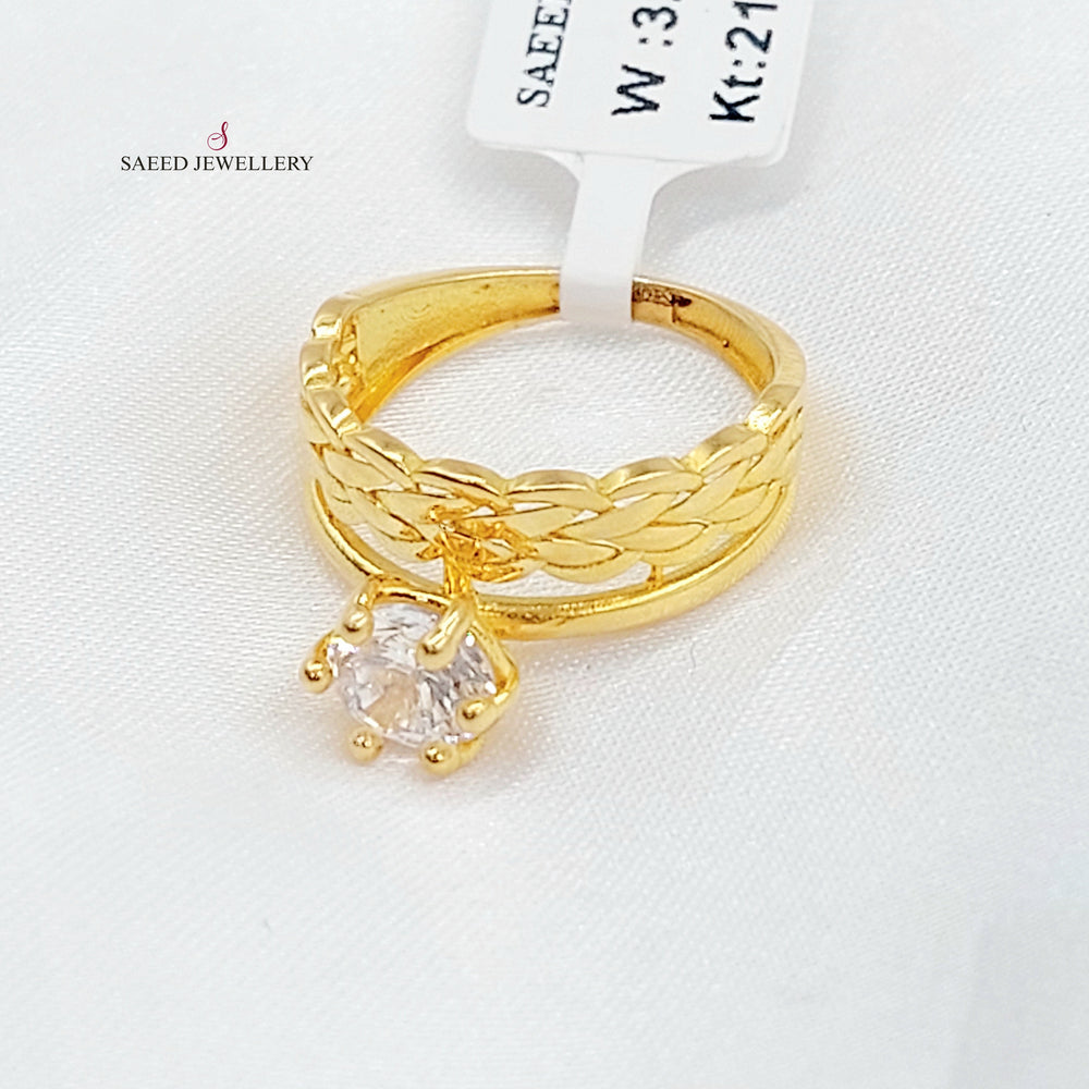 21K ذبلة تونز مرصع-مجوهرات الشيخ سعيد-Saeed Jewelry 