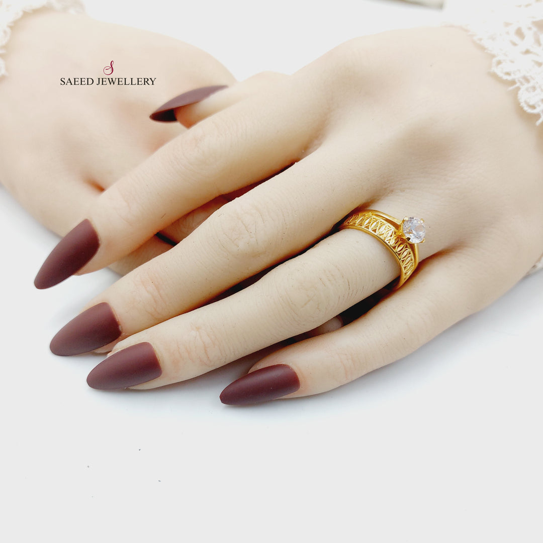 21K ذبلة تونز مرصع-مجوهرات الشيخ سعيد-Saeed Jewelry 