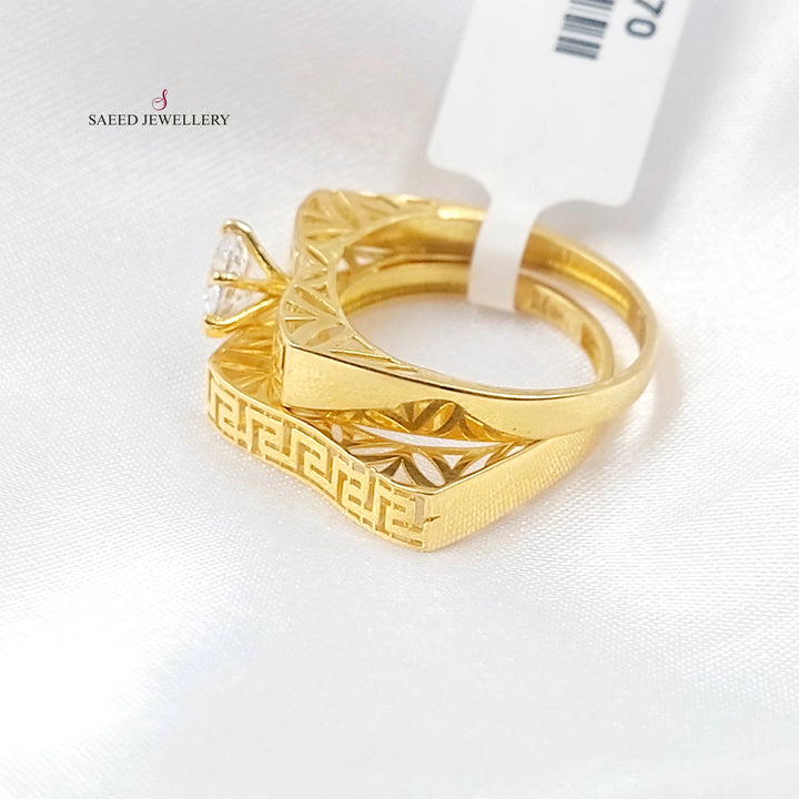 21K ذبلة تونز مرصع-مجوهرات الشيخ سعيد-Saeed Jewelry 