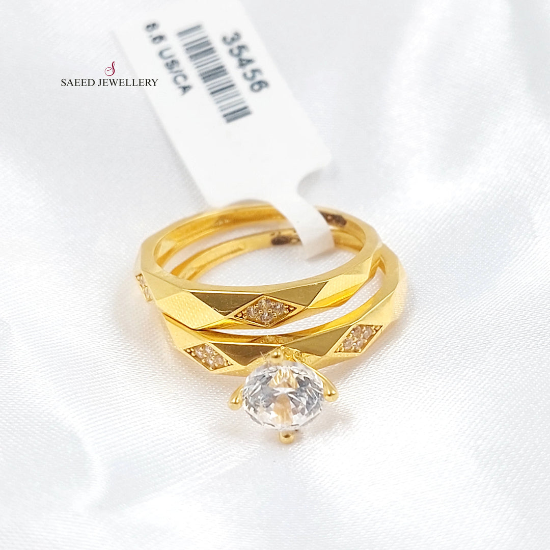 21K ذبلة تونز مرصع-مجوهرات الشيخ سعيد-Saeed Jewelry 