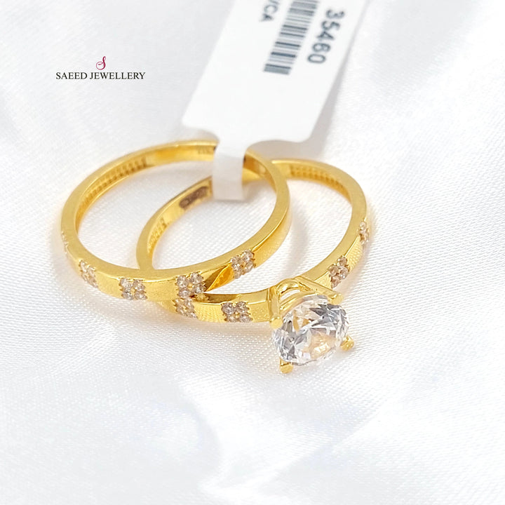 21K ذبلة تونز مرصع-مجوهرات الشيخ سعيد-Saeed Jewelry 