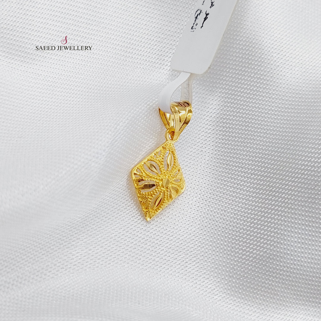 21K Gold light Pendant by Saeed Jewelry - Image 1