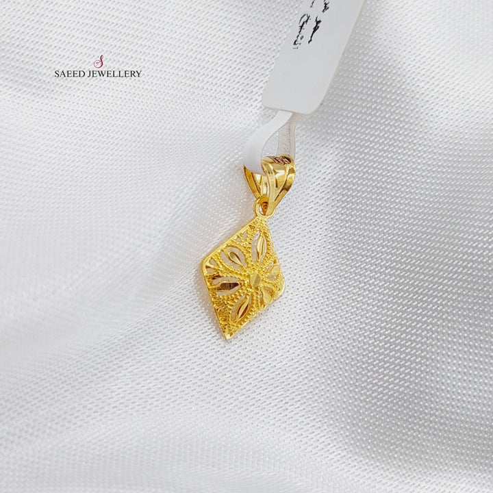 21K Gold light Pendant by Saeed Jewelry - Image 1