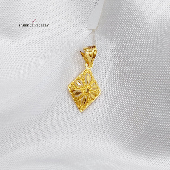 21K Gold light Pendant by Saeed Jewelry - Image 2