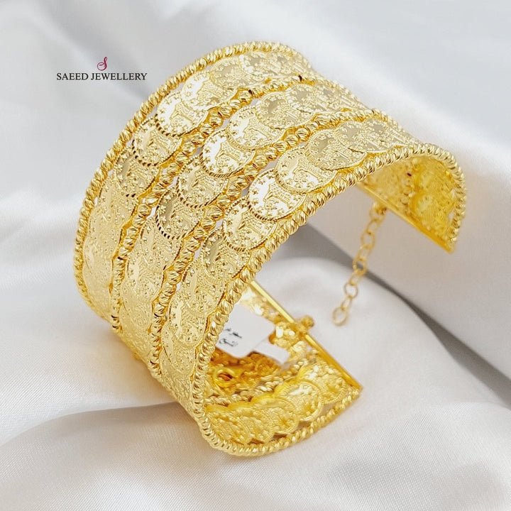 21K Gold Rashadi Bracelet by Saeed Jewelry - Image 8