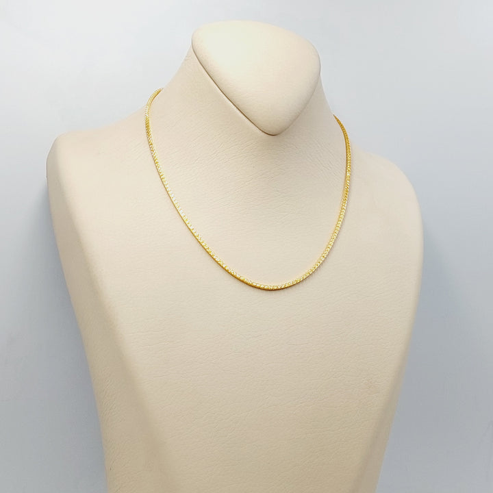 21K سنسال بوكس 2mm-مجوهرات الشيخ سعيد وأولاده-Saeed Jewelry 