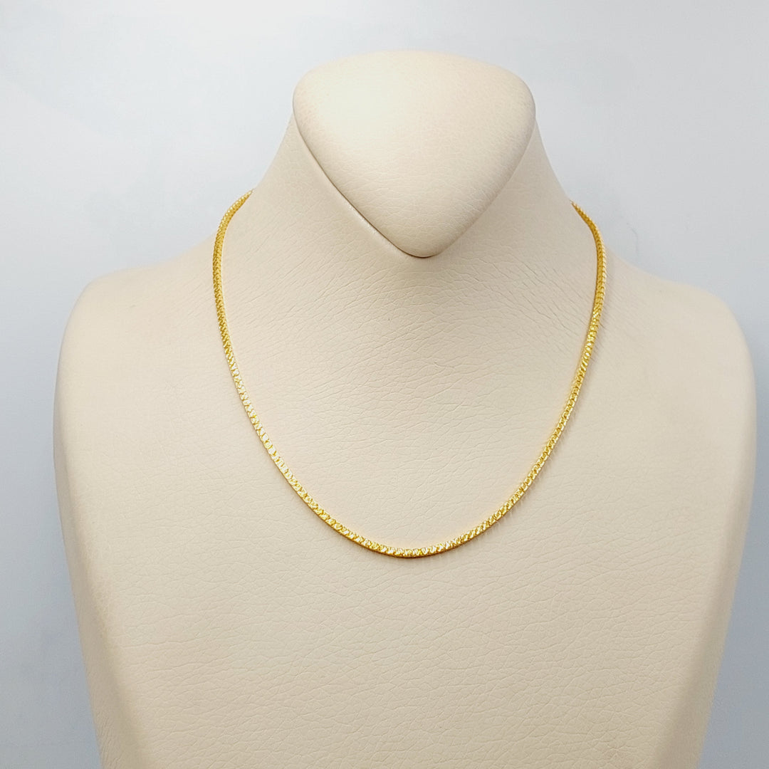 21K سنسال بوكس 2mm-مجوهرات الشيخ سعيد وأولاده-Saeed Jewelry 