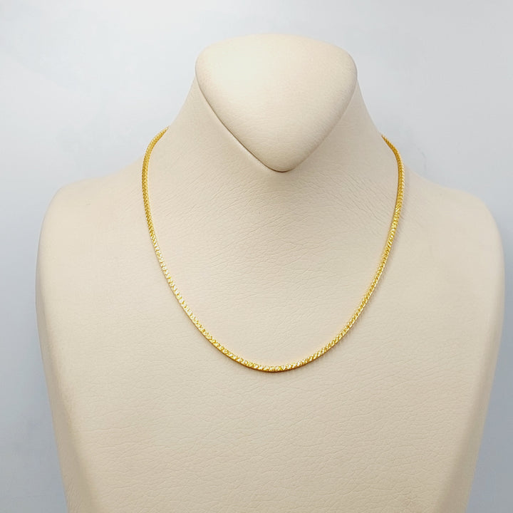 21K سنسال بوكس 2mm-مجوهرات الشيخ سعيد وأولاده-Saeed Jewelry 