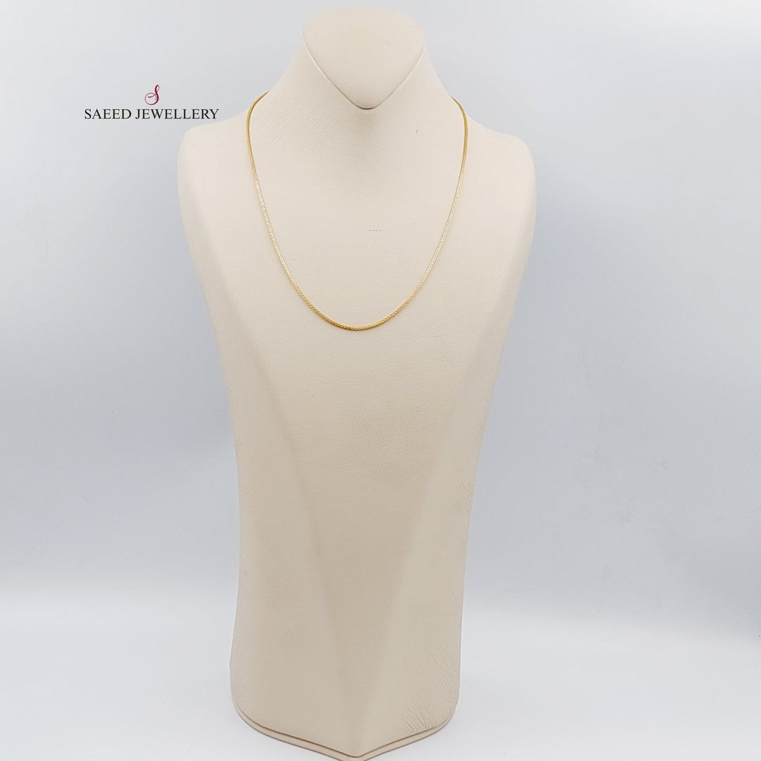 21K سنسال بوكس 2mm-مجوهرات الشيخ سعيد وأولاده-Saeed Jewelry 