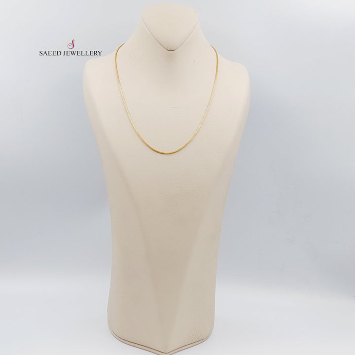 21K سنسال بوكس 2mm-مجوهرات الشيخ سعيد وأولاده-Saeed Jewelry 