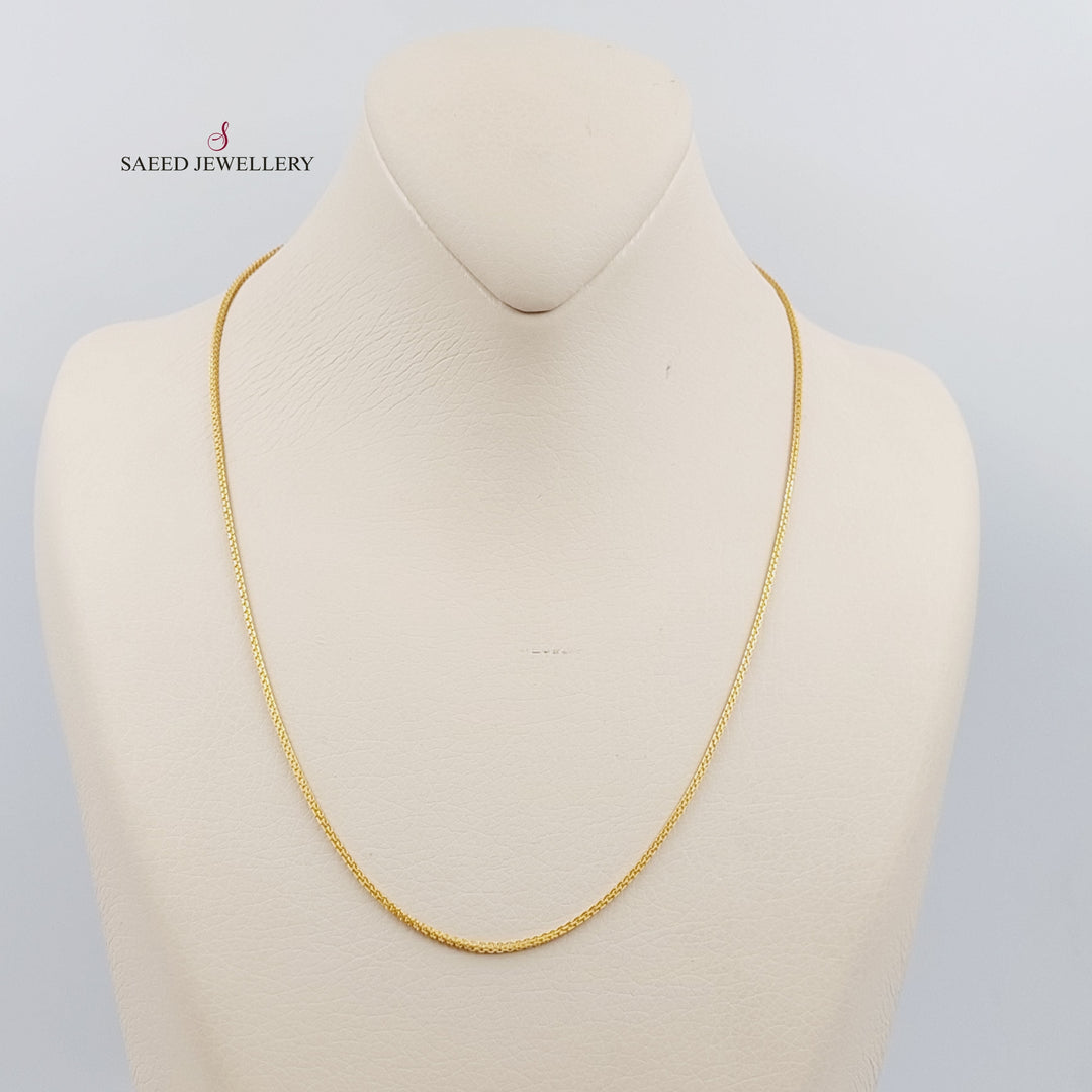 21K سنسال بوكس 2mm-مجوهرات الشيخ سعيد وأولاده-Saeed Jewelry 