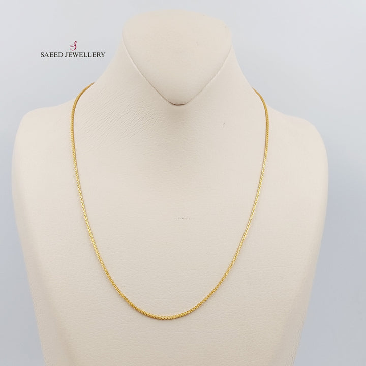 21K سنسال بوكس 2mm-مجوهرات الشيخ سعيد وأولاده-Saeed Jewelry 