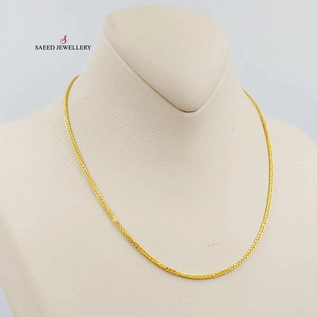 (2mm) Franco Chain 40cm Made Of 21K Yellow Gold by Saeed Jewelry-28576