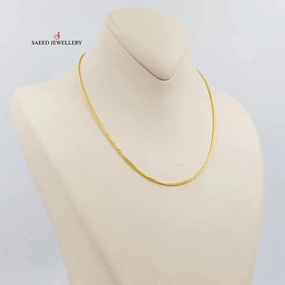 (2mm) Franco Chain 40cm Made Of 21K Yellow Gold by Saeed Jewelry-28576