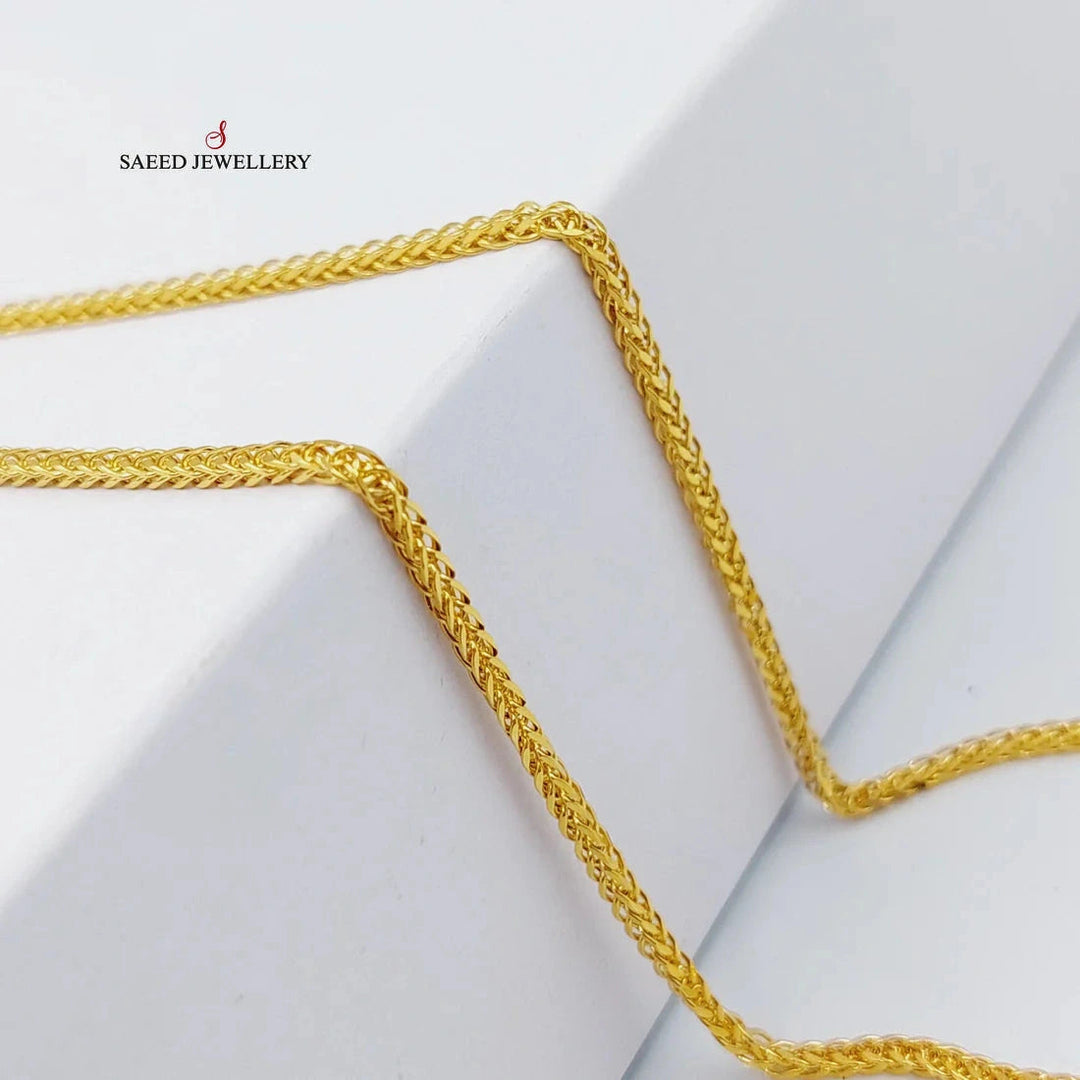 (2mm) Franco Chain 40cm Made Of 21K Yellow Gold by Saeed Jewelry-28576