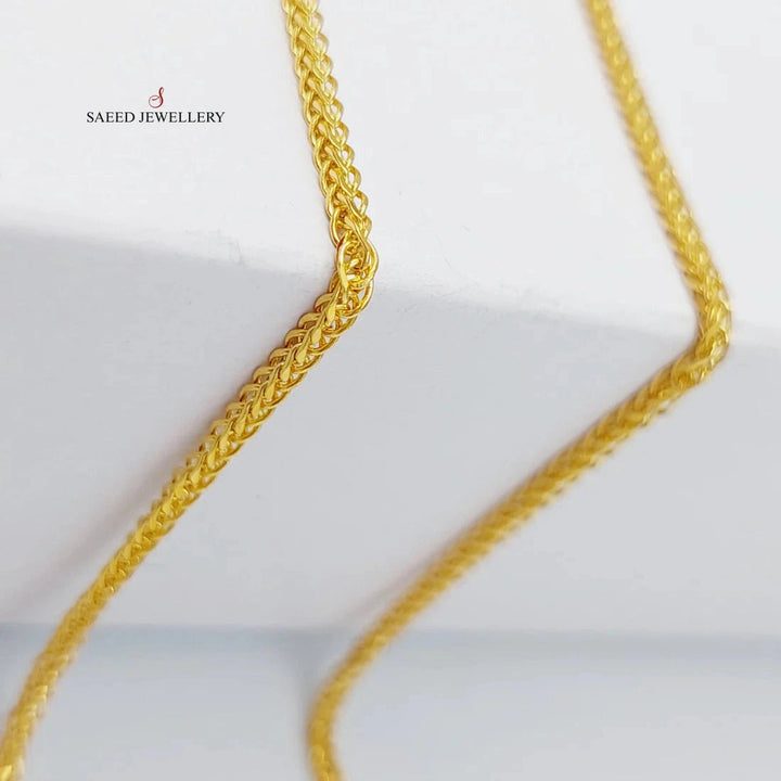 (2mm) Franco Chain 50cm Made Of 21K Yellow Gold by Saeed Jewelry-28585