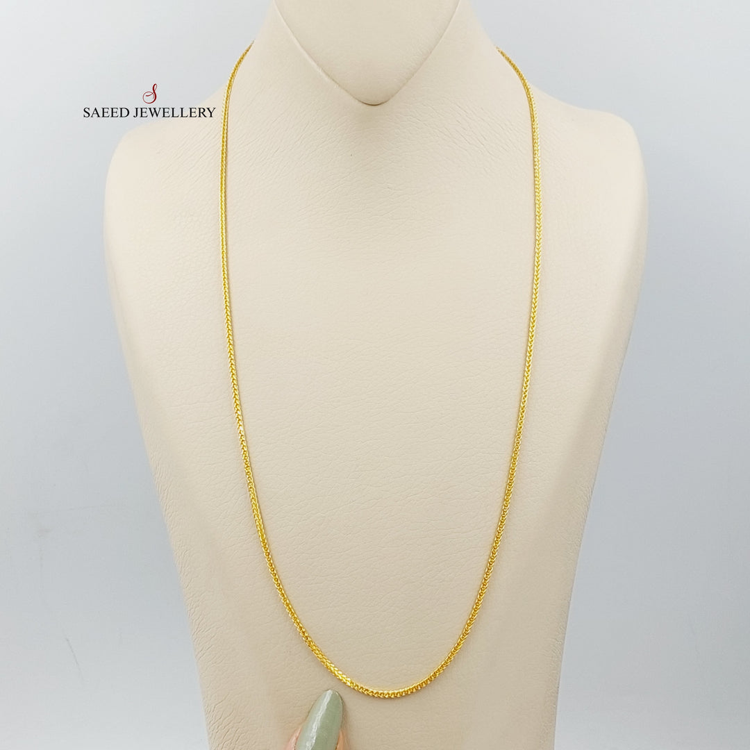 (2mm) Franco Chain 60cm Made Of 21K Yellow Gold by Saeed Jewelry-28598