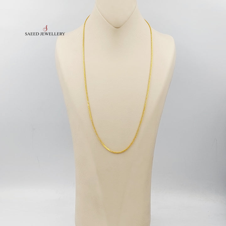 (2mm) Franco Chain 60cm Made Of 21K Yellow Gold by Saeed Jewelry-28598