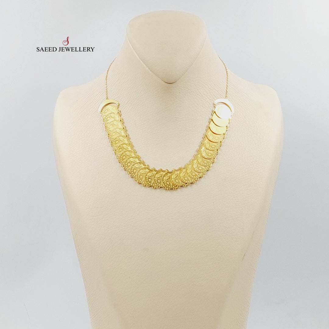 21K عقد اثمان رشادي-مجوهرات الشيخ سعيد-Saeed Jewelry 