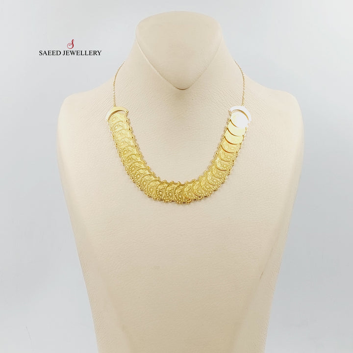 21K عقد اثمان رشادي-مجوهرات الشيخ سعيد-Saeed Jewelry 