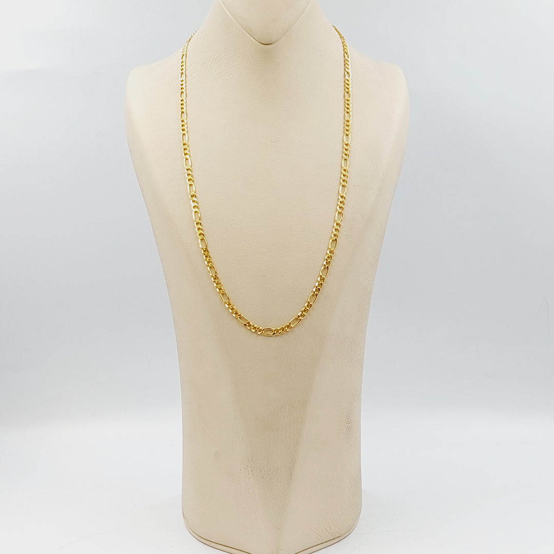 21K سنسال فيجارو 4mm-مجوهرات الشيخ سعيد-Saeed Jewelry 