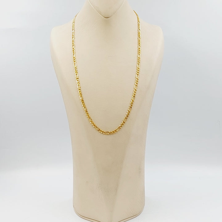 21K سنسال فيجارو 4mm-مجوهرات الشيخ سعيد-Saeed Jewelry 