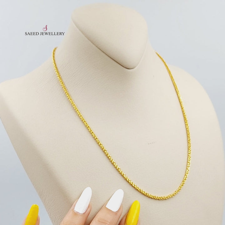 (3mm) Franco Chain Made Of 21K Yellow Gold by Saeed Jewelry-27366