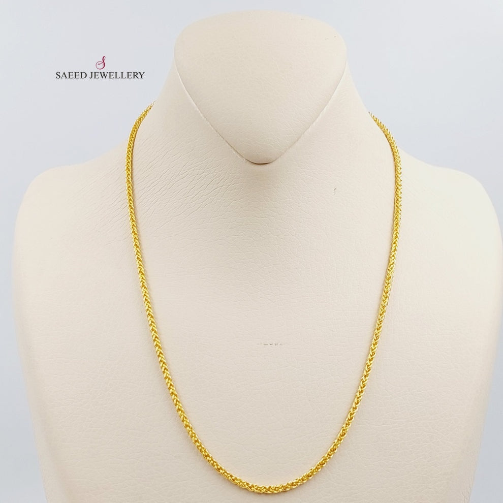 (3mm) Franco Chain Made Of 21K Yellow Gold by Saeed Jewelry-27366