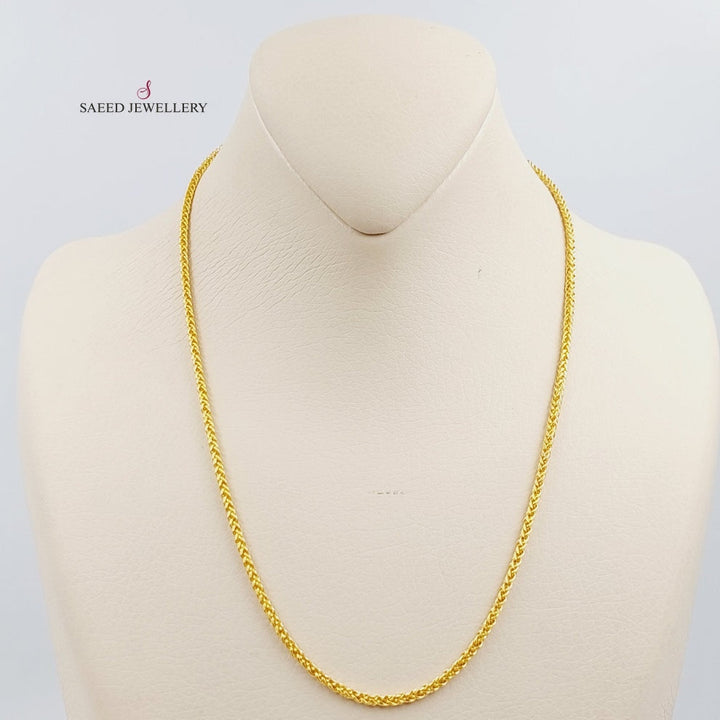 (3mm) Franco Chain Made Of 21K Yellow Gold by Saeed Jewelry-27366