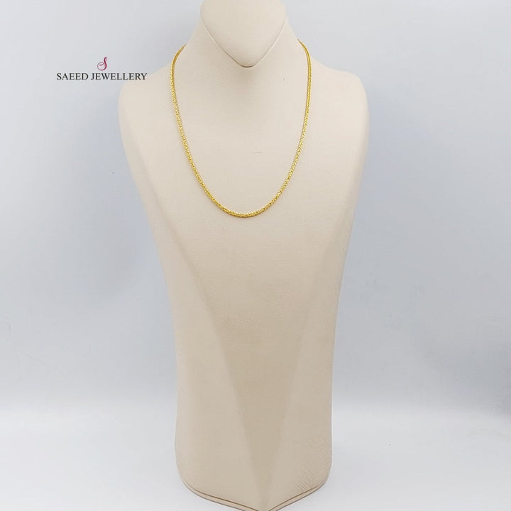 (3mm) Franco Chain Made Of 21K Yellow Gold by Saeed Jewelry-27366