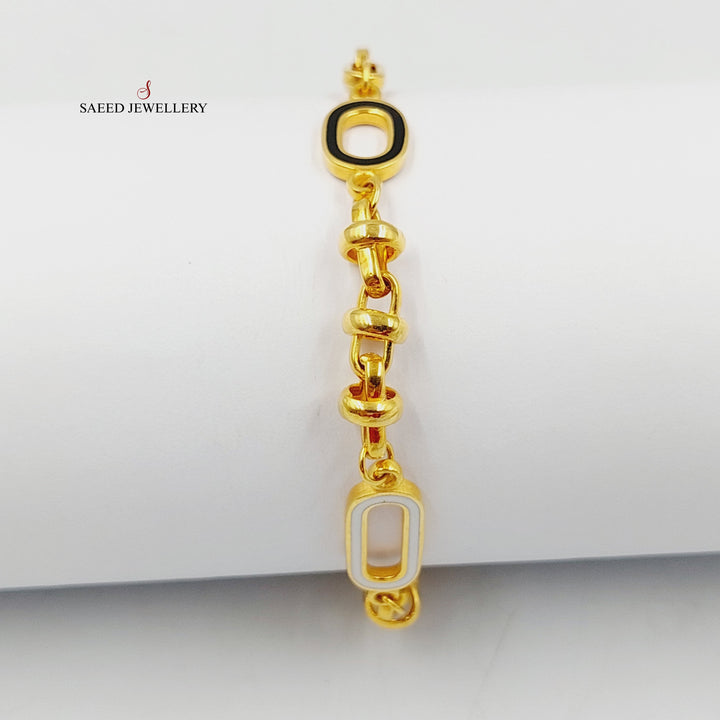 21K اسوارة بيبر كليب مينا-مجوهرات الشيخ سعيد-Saeed Jewelry 