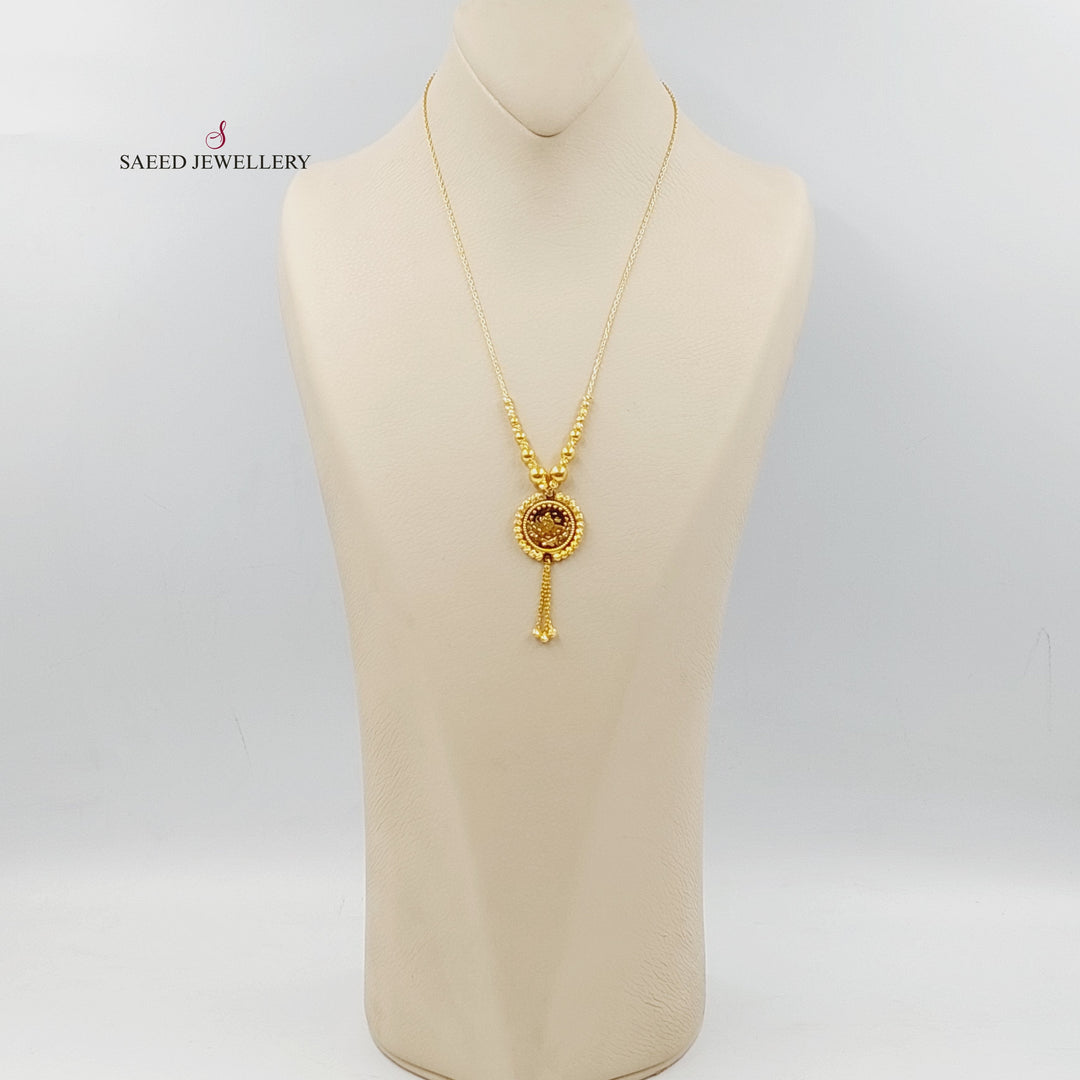 21K عقد رشادي اكسترا-مجوهرات الشيخ سعيد-Saeed Jewelry 