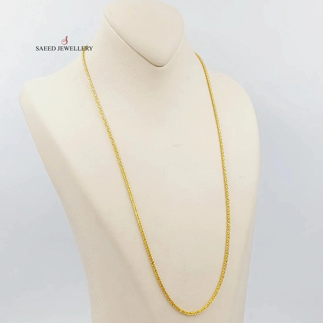 (4mm) Franco Chain 60cm Made Of 21K Yellow Gold by Saeed Jewelry-28595