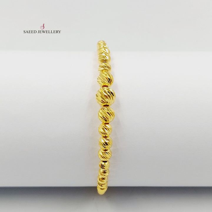 21K اسوارة طابات اكسترا-مجوهرات الشيخ سعيد-Saeed Jewelry 