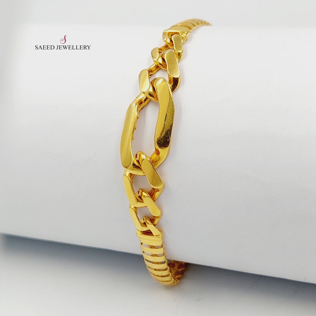 21K اسوارة جنزير اكسترا-مجوهرات الشيخ سعيد-Saeed Jewelry 