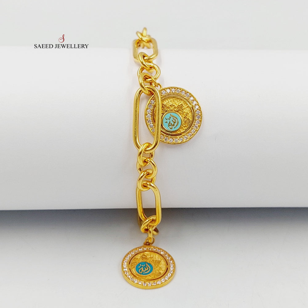 21K اسوارة بيبر كليب دنانديش-مجوهرات الشيخ سعيد-Saeed Jewelry 