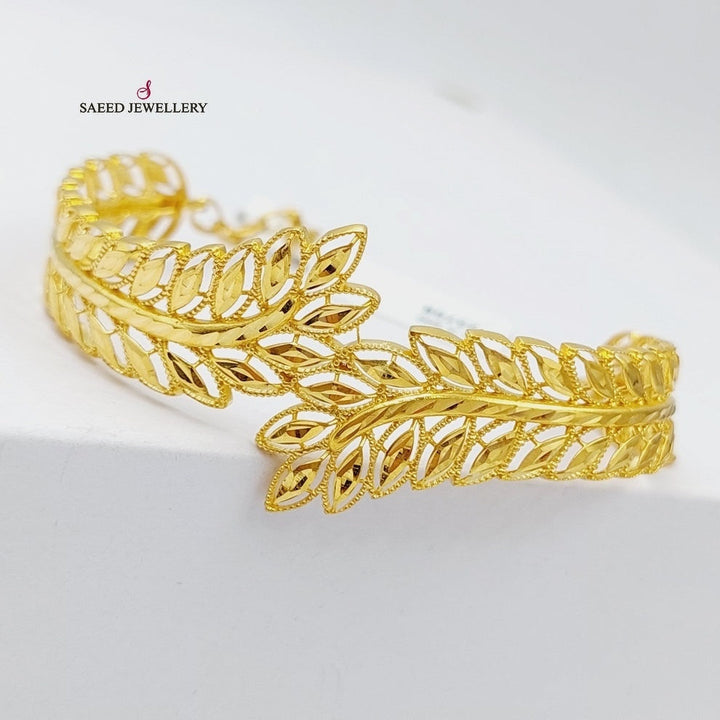 21K Gold Spike Bracelet by Saeed Jewelry - Image 9